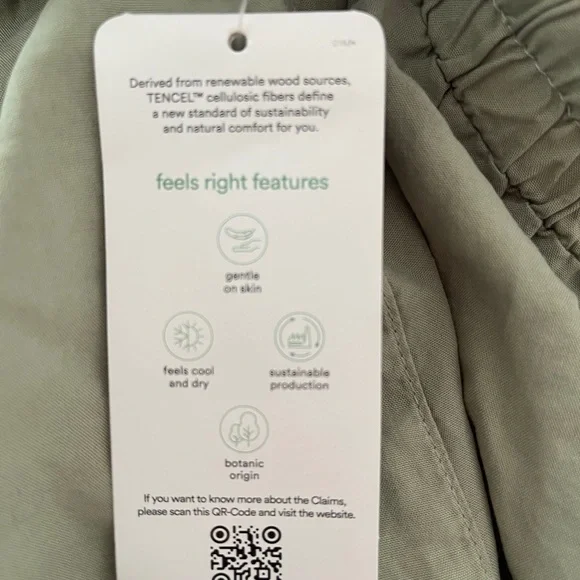 Thread & Supply NWT Tencel Drawstring Shorts Elastic‎ Waist L - Picture 5 of 8